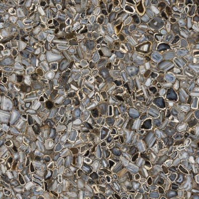 Black Agate Semi-Precious Stone Slab