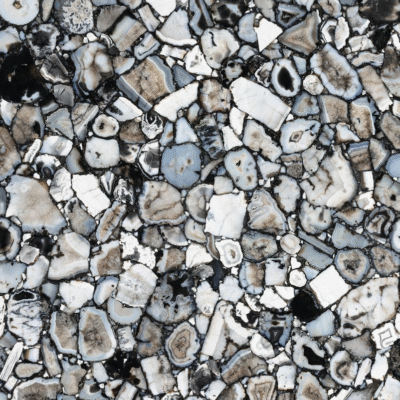 Black Agate Dyed Semi-Precious Stone Slab