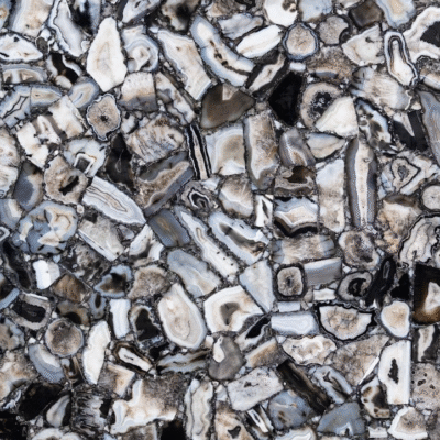 Black agate wild Semi-Precious Stone Slab