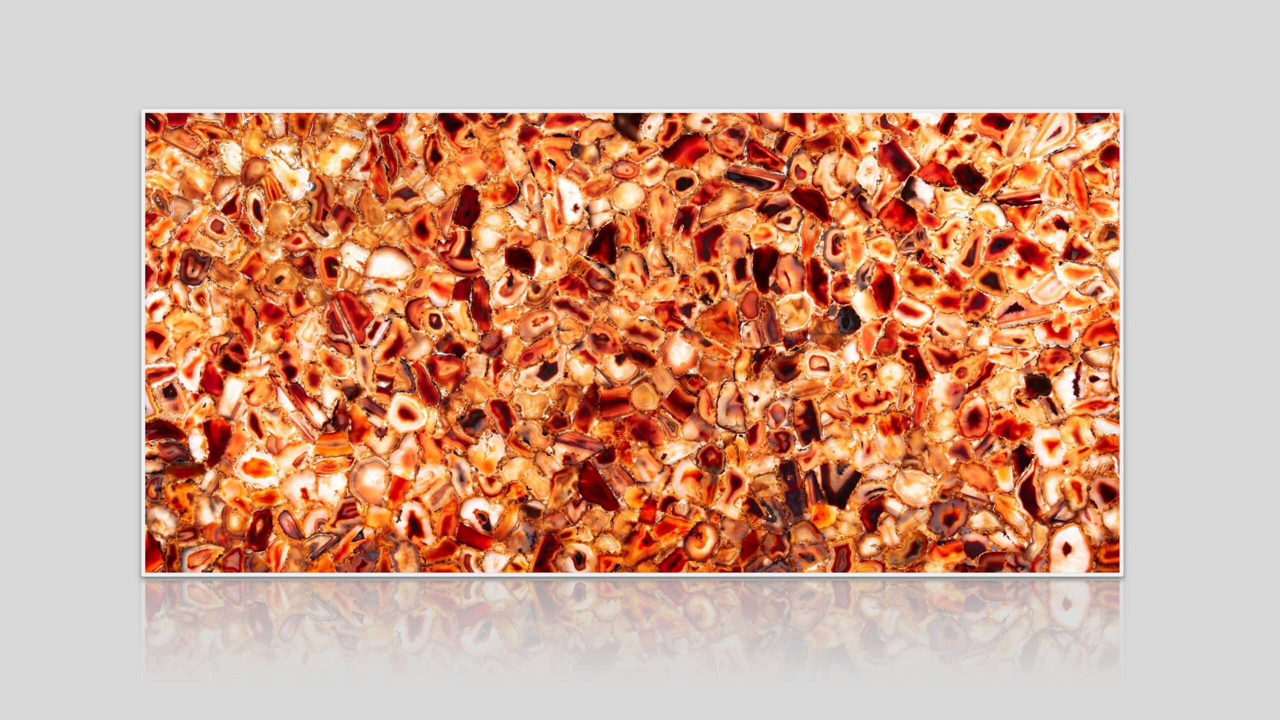 Red Agate Extra Semi-Precious Stone Slab