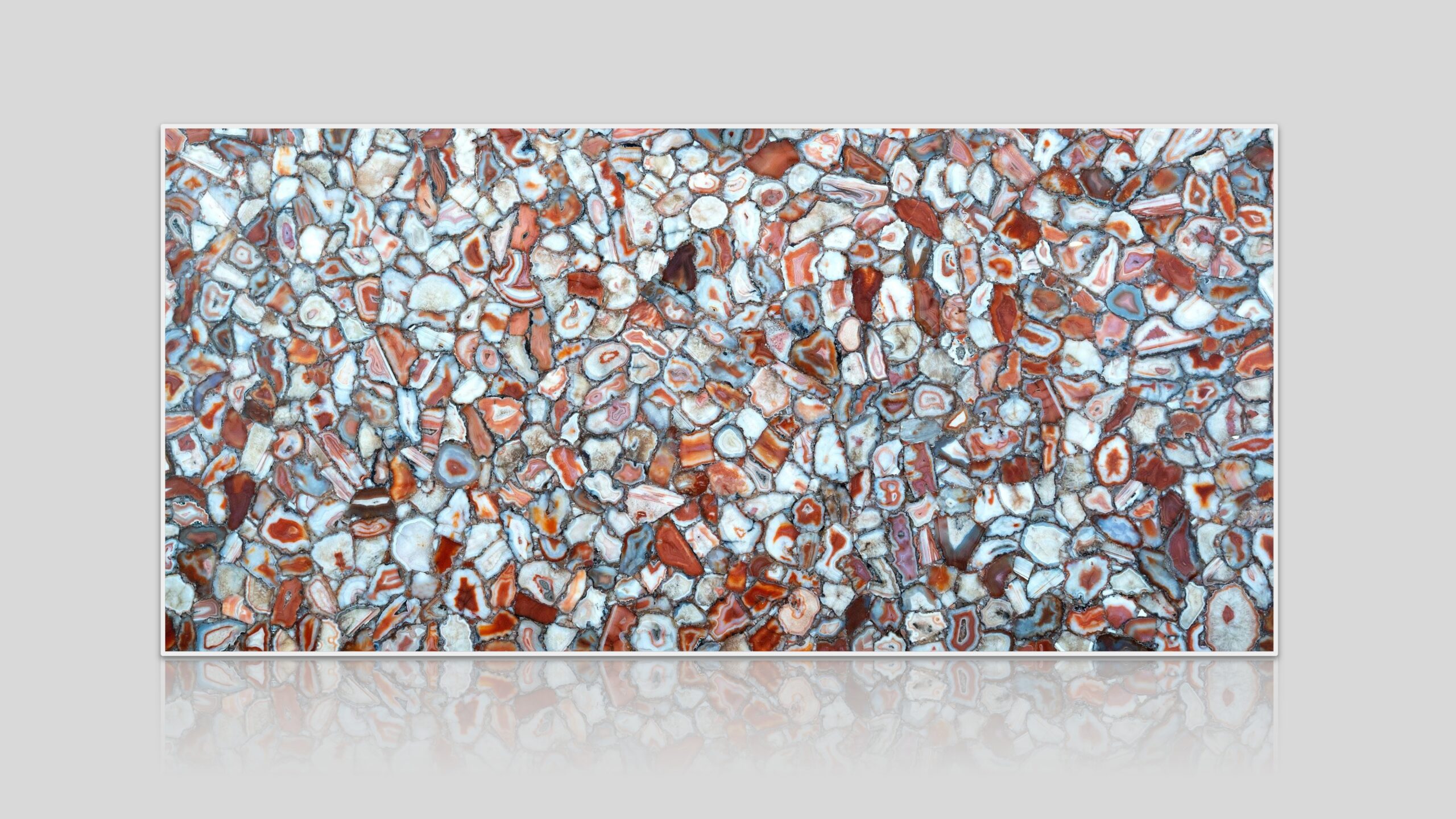 Red Agate Extra Semi-Precious Stone Slab