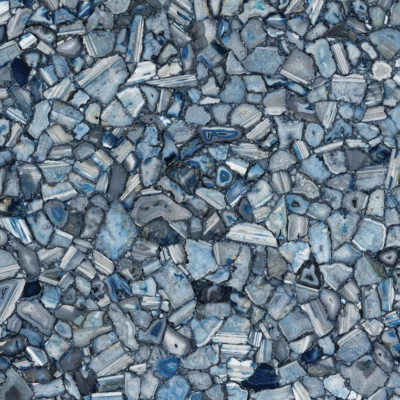 Blue Agate Semi-Precious Stone Slab