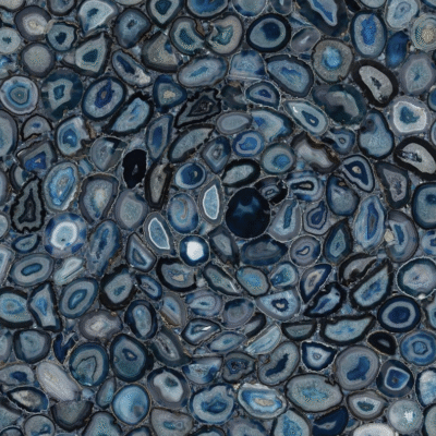 Blue Agate Brazilian Semi-Precious Stone Slab