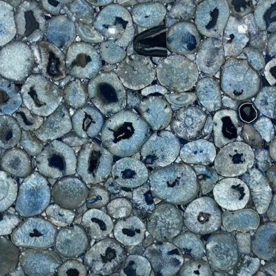 Brazilian Blue Light Semi-Precious Stone Slab