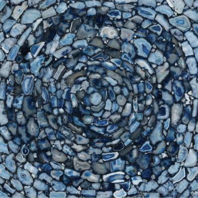 Blue Agate Cyclone Semi-Precious Stone Slab