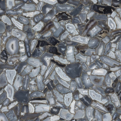 Gray Agate Semi-Precious Stone Slab
