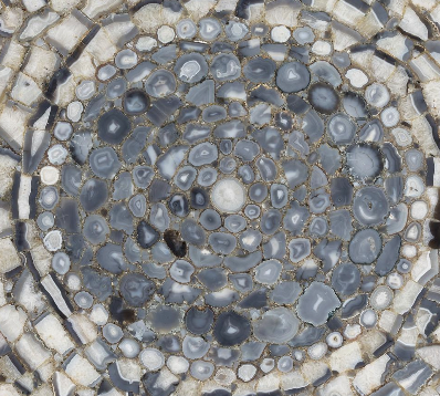 Gray Agate Cyclone Semi-Precious Stone Slab