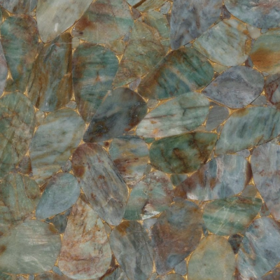Green Leaf Jasper Semi-Precious Stone Slab