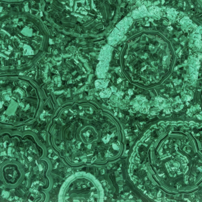 Malachite Flower Semi-Precious Stone Slab
