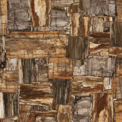 Petrified Wood Brown Retro Semi-Precious Stone Slab