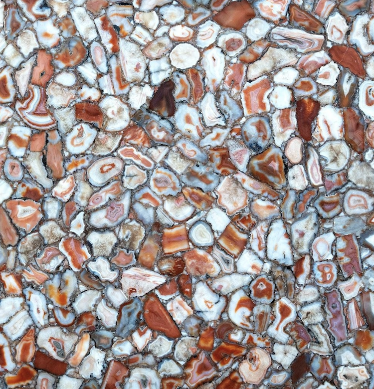 Red Agate Extra Semi-Precious Stone Slab