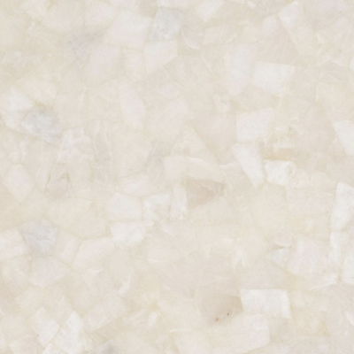 White Quartz Butt Joint Semi-Precious Stone Slab