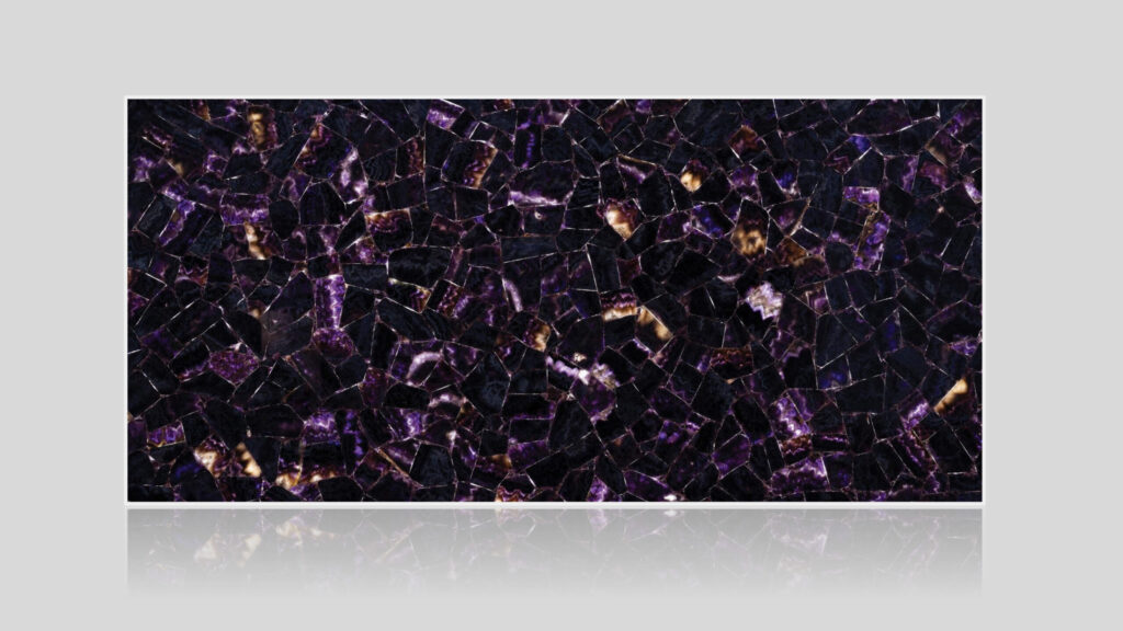 Amethyst Backlit Semi-Precious Stone Slab