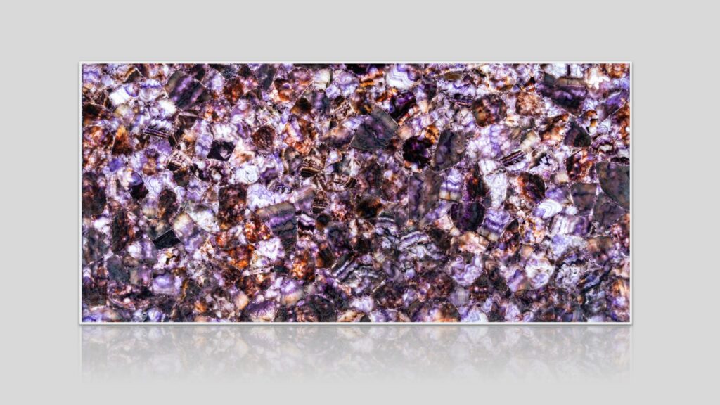 Amethyst Light Semi-Precious Stone Slab
