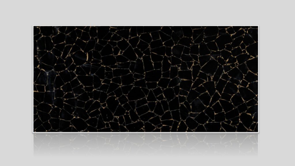 Black Obsidian Semi-Precious Stone Slab