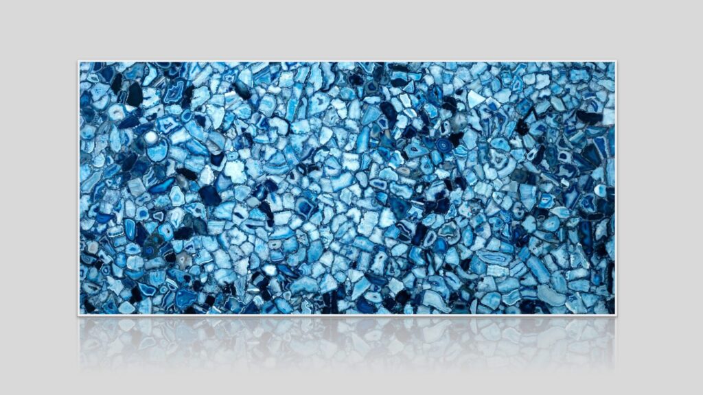 Blue Agate Extra Semi-Precious Stone Slab