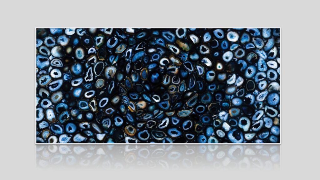 Blue Agate Brazilian Semi-Precious Stone Slab