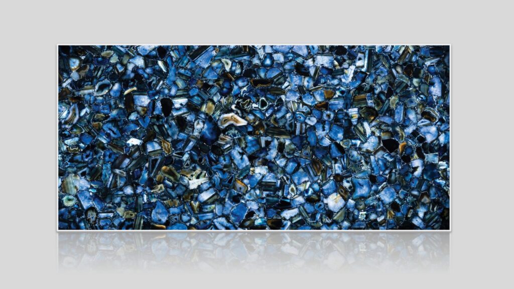 Blue Agate Wild Semi-Precious Stone Slab