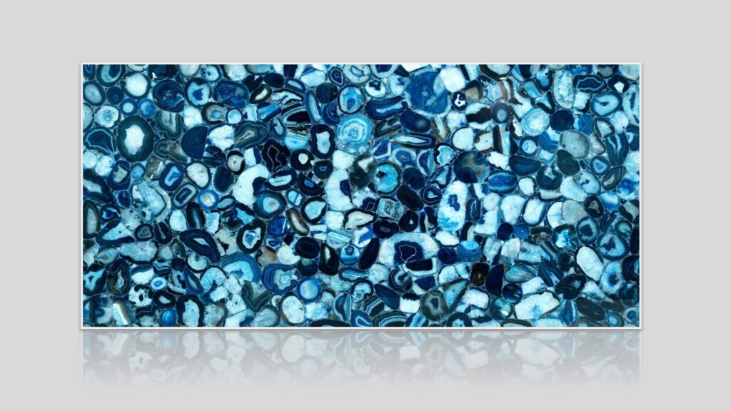 Brazlian Blue Extra Semi-Precious Stone Slab