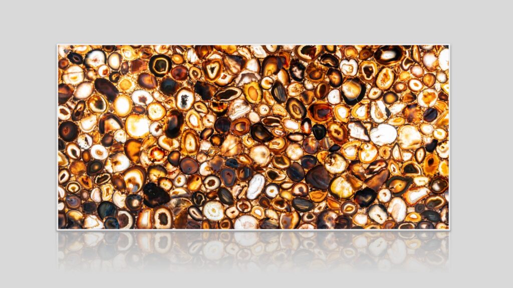 Brown Agate Extra Semi-Precious Stone Slab