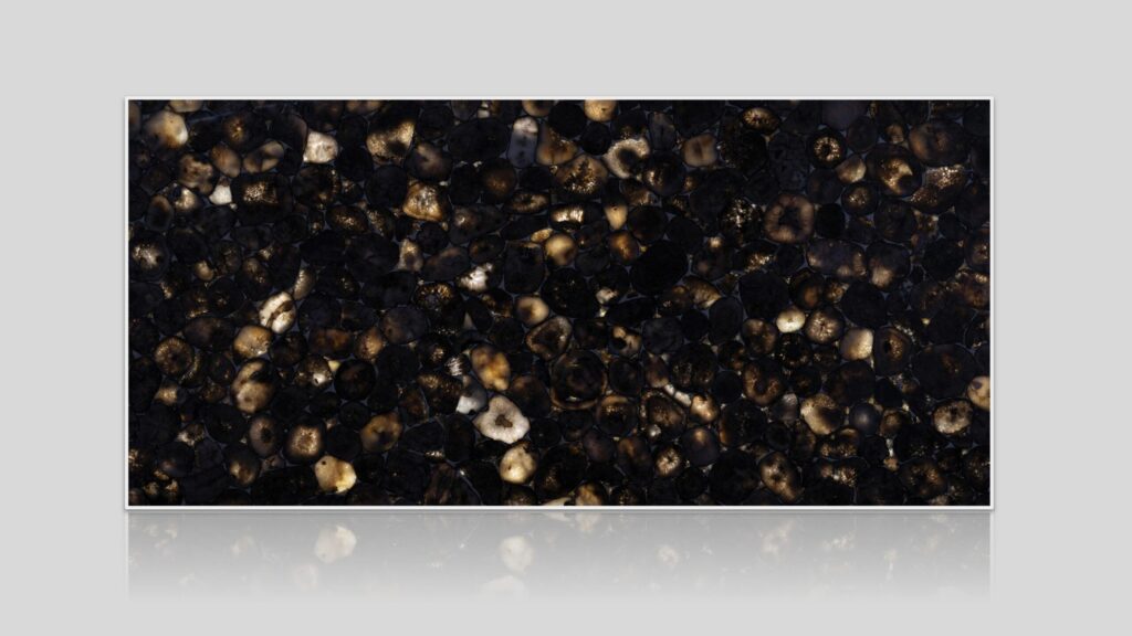 Coal Agate Semi-Precious Stone Slab