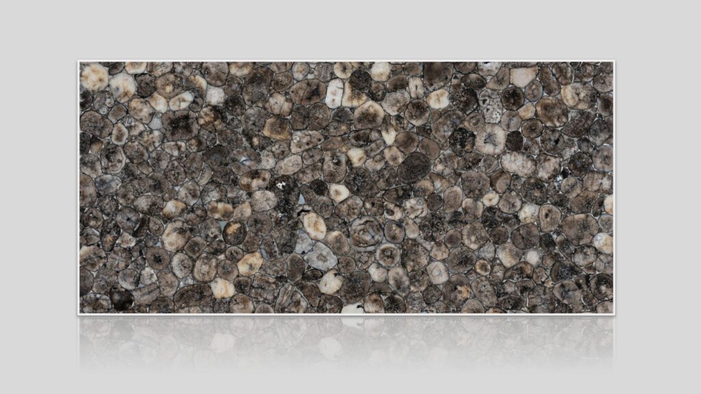 Coal Agate Semi-Precious Stone Slab