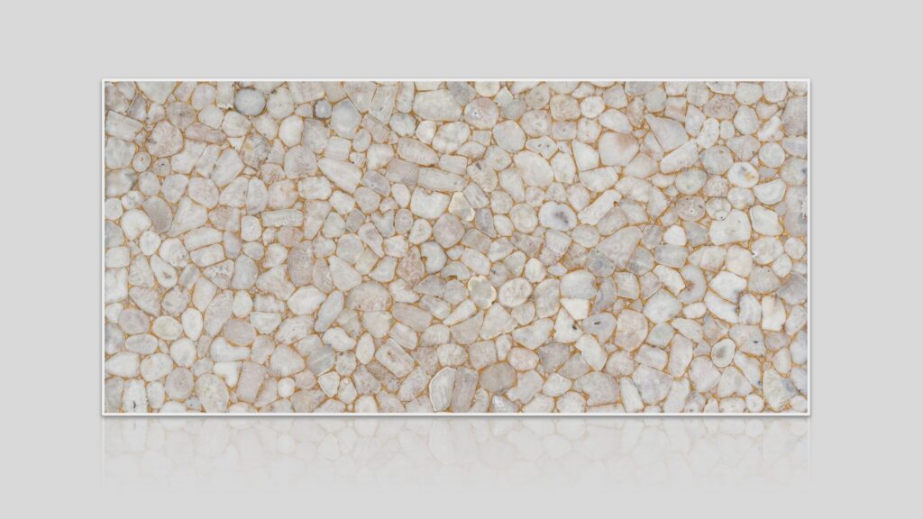Crystal Agate Gold Semi-Precious Stone Slab