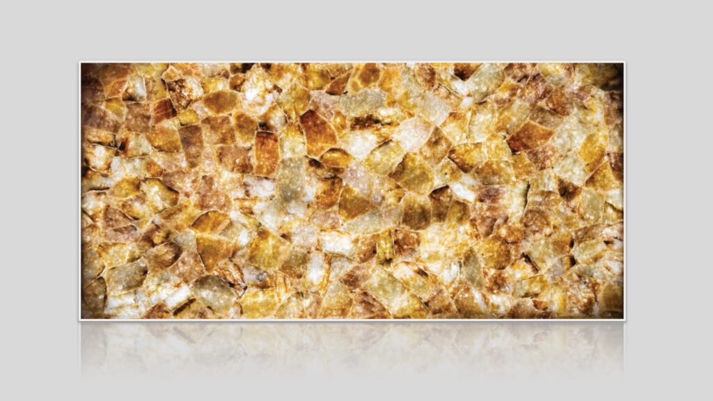 Golden Quartz Semi-Precious Stone Slab