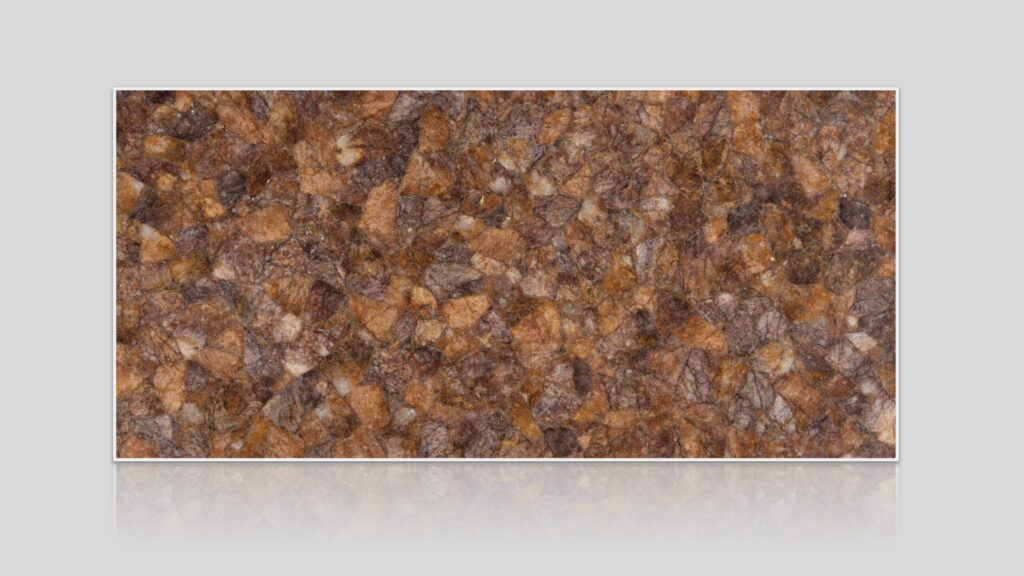 Golden Dark Quartz Semi-Precious Stone Slab