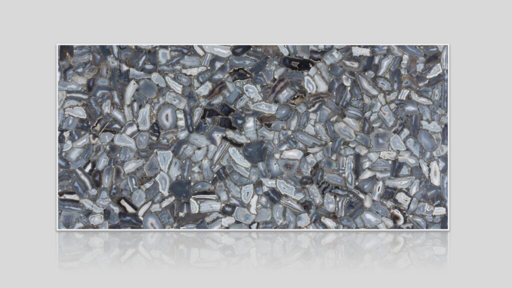 Gray Agate Semi-Precious Stone Slab