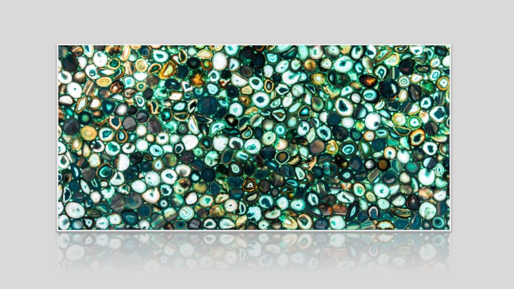 Green Agate Semi-Precious Stone Slab