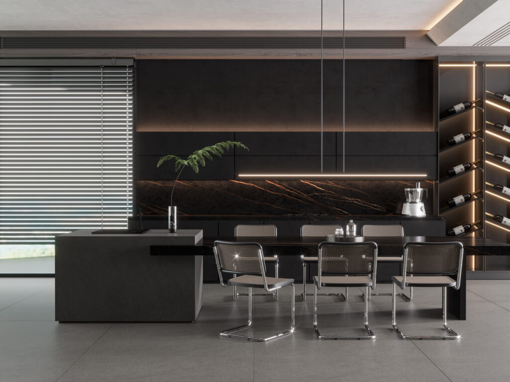 Laurent Gold Keramiek Bij Natuursteen Slab