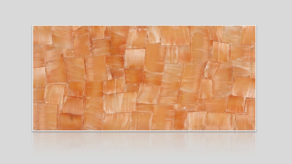 Orange Selenite Semi-Precious Stone Slab