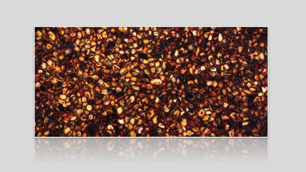 Red Agate Semi-Precious Stone Slab