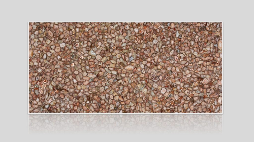 Red Agate Semi-Precious Stone Slab