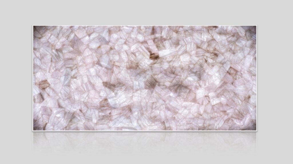 Rose Quartz Light Butt Semi-Precious Stone Slab