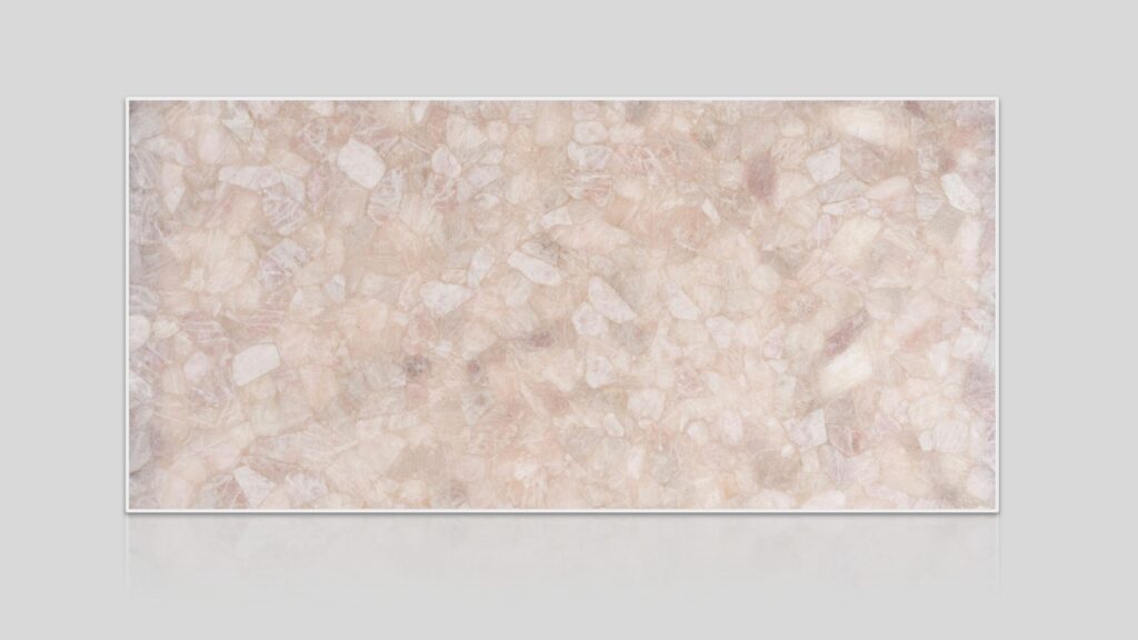 Rose Quartz Light Semi-Precious Stone Slab