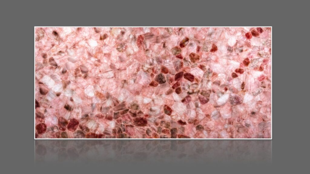 Rose Quartz African Semi-Precious Stone Slab