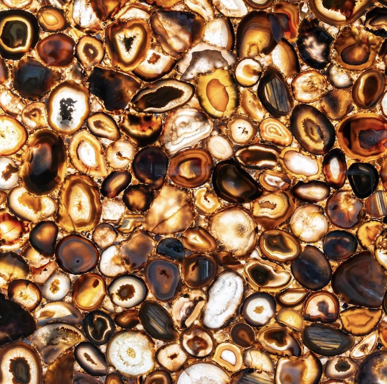 Brown Agate Extra Semi-Precious Stone Slab