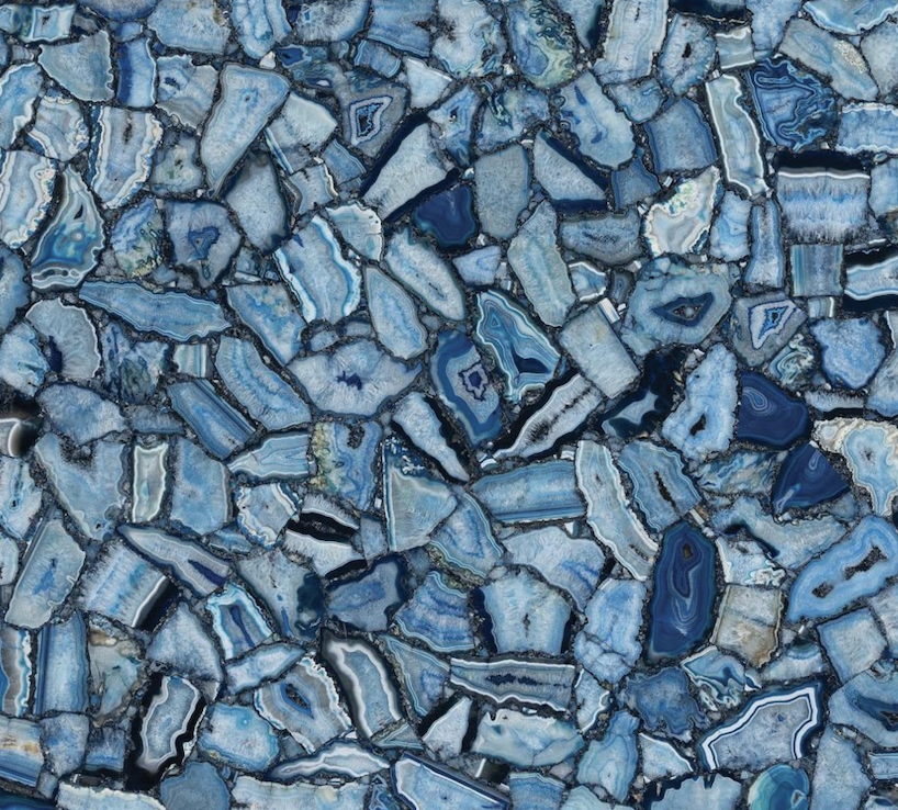 Blue Agate Wild Semi-Precious Stone Slab