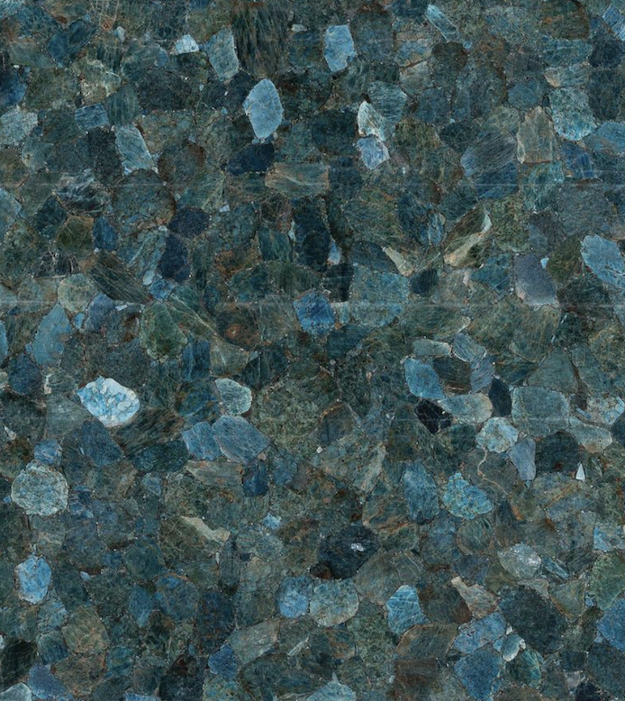 Blue Apatite Semi-Precious Stone Slab