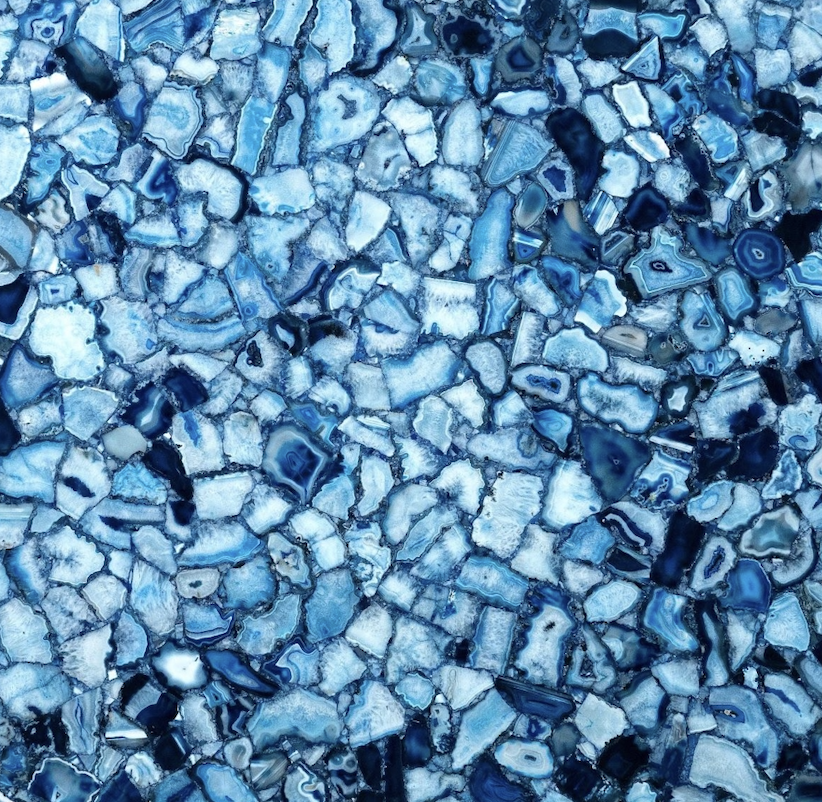 Blue Agate Extra Semi-Precious Stone Slab