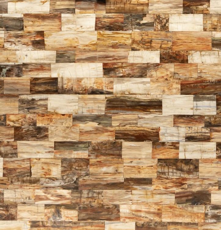 Brown Petrified Brick Semi-Precious Stone Slab