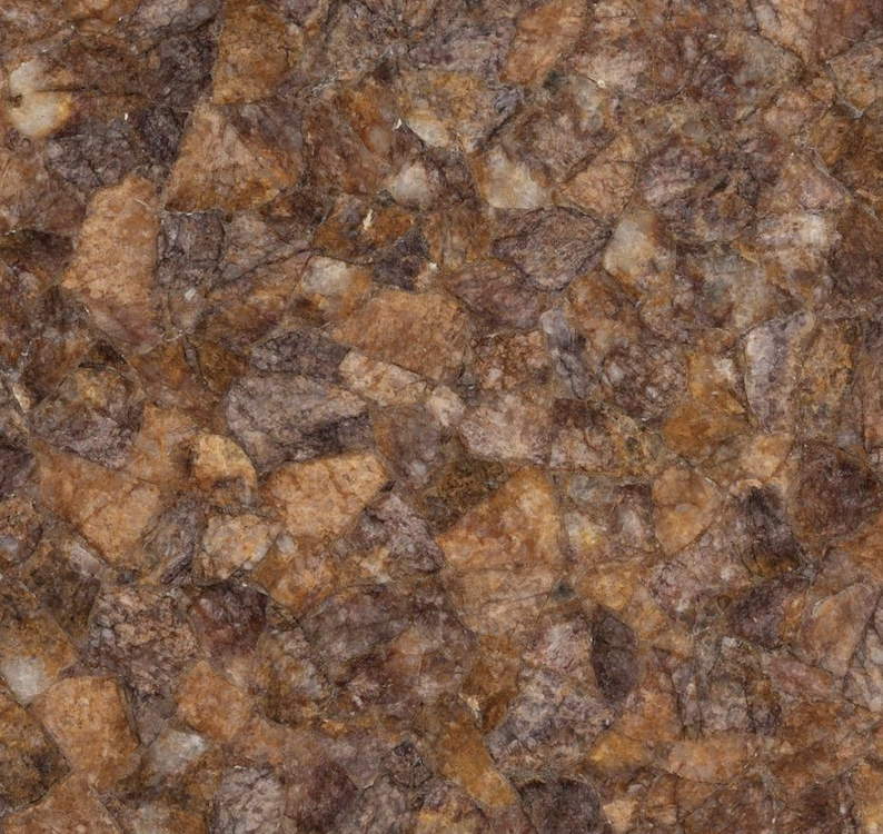 Golden Dark Quartz Semi-Precious Stone Slab