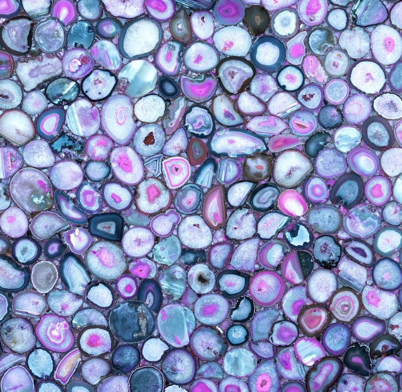 Pink Agate Semi-Precious Stone Slab
