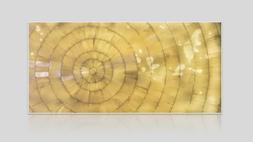 Selenite Sunburst Semi-Precious Stone Slab