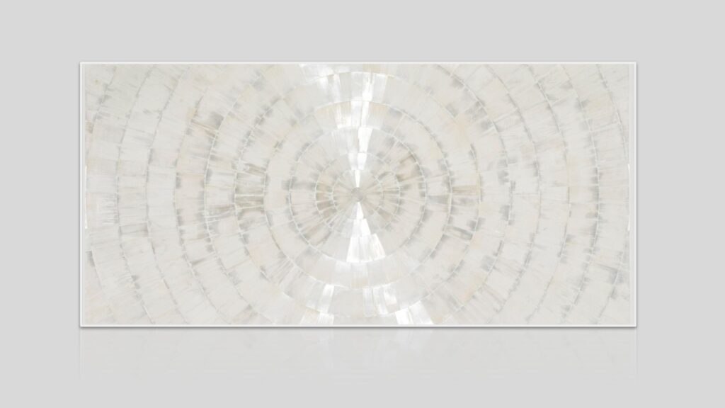 Selenite Sunburst Semi-Precious Stone Slab