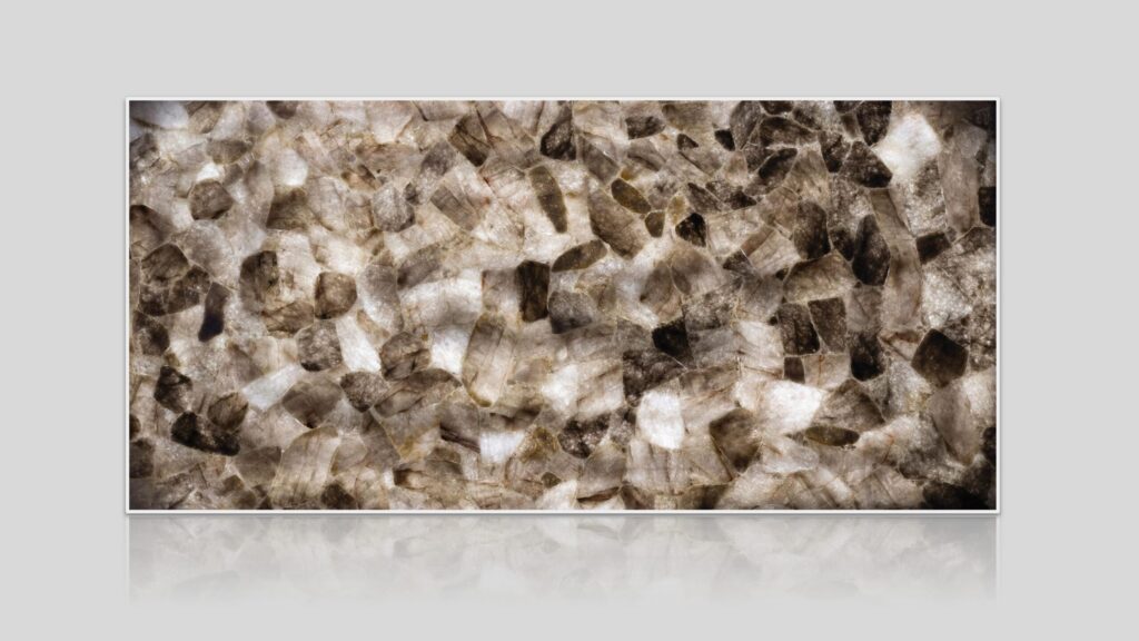 Smoky Quartz Dark Semi-Precious Stone Slab