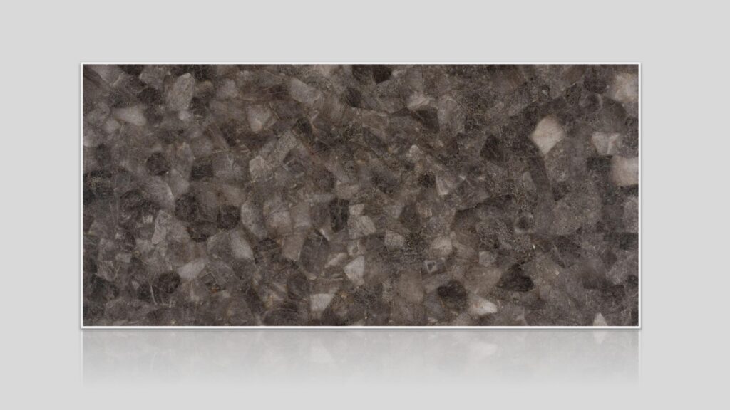 Smoky Quartz Dark Semi-Precious Stone Slab