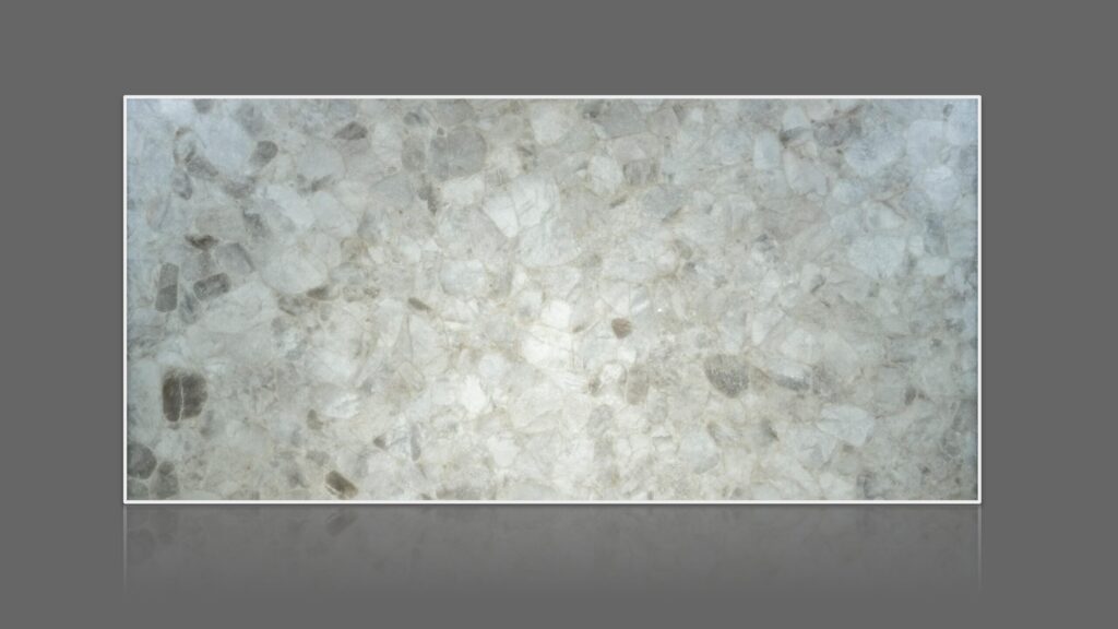 White Quartz Semi-Precious Stone Slab